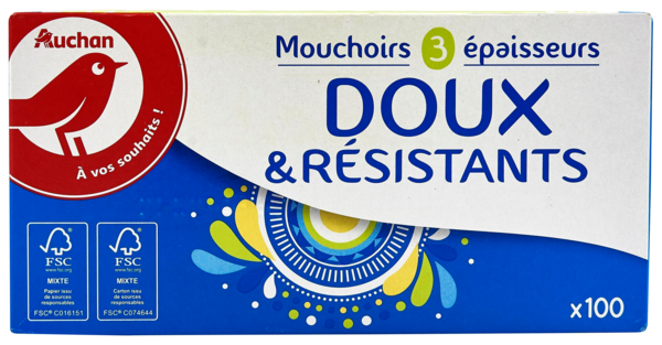 Mouchoirs Doux Et Résistant Auchan