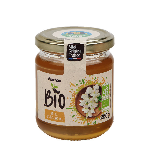  Miel D'acacia Filière Auchan Bio "Cultivons Le Bon" code EAN 3596710484966 