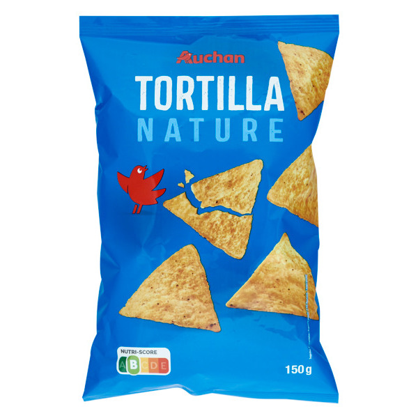  Tortilla Chips Nature Auchan code EAN 3596710485284 