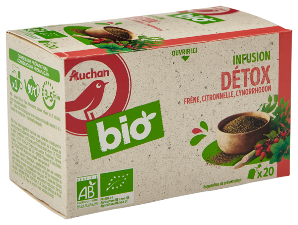  Infusion Detox Auchan Bio code EAN 3596710486410 