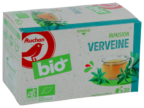  Infusion Verveine Auchan Bio code EAN 3596710486465 