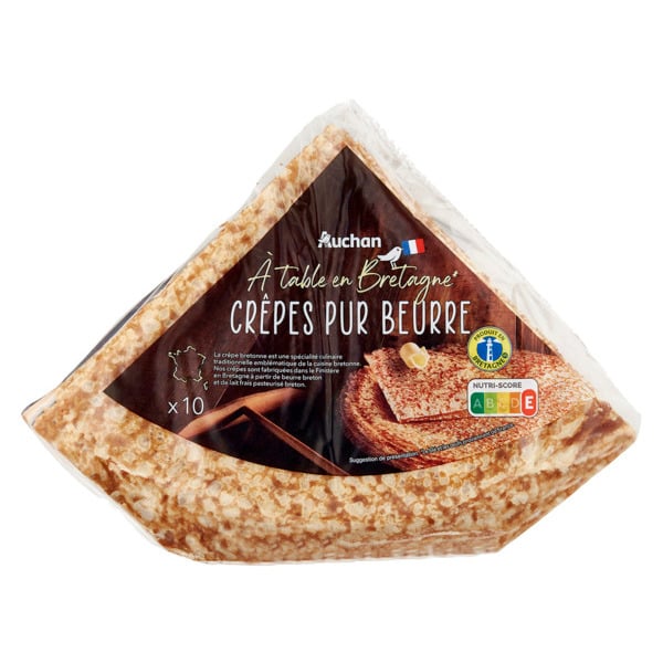  Crêpes Pur Beurre Auchan À Table En France code EAN 3596710488308 