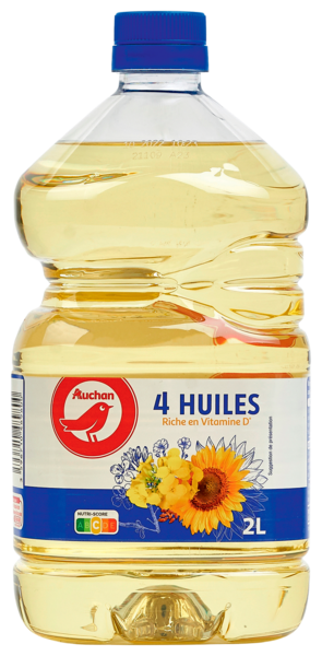  4 Huiles Auchan code EAN 3596710489800 