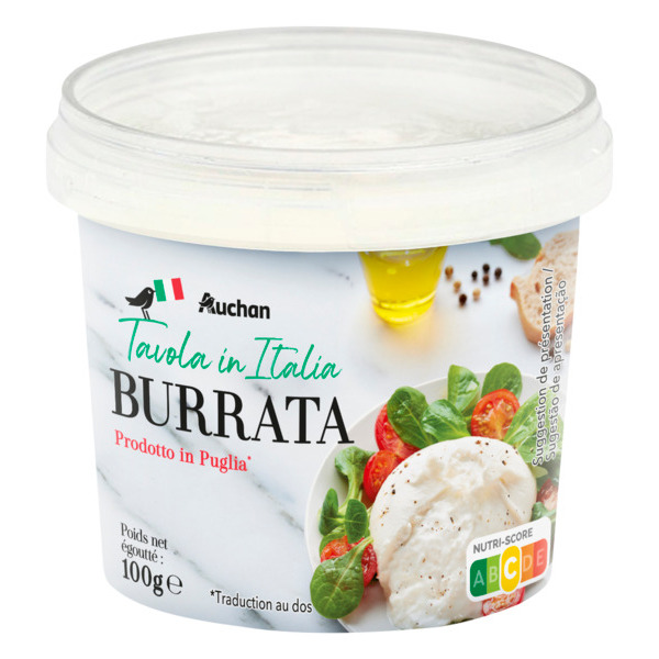 Burrata Auchan Tavola In Italia code EAN 3596710493111 
