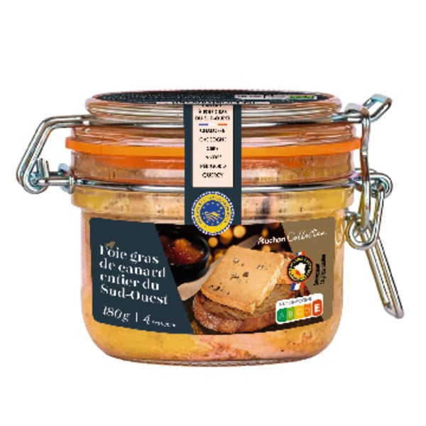  Foie Gras De Canard Entier Igp Du Sud Ouest Auchan Collection code EAN 3596710493845 