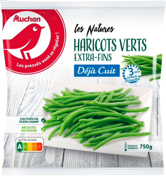 Haricots Verts Extra Fins Déjà Cuits Prêts En 3...