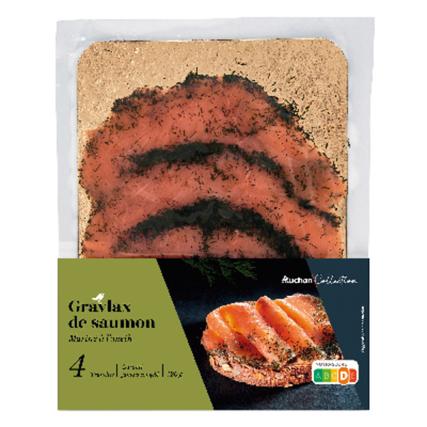  Gravlax De Saumon Auchan Collection code EAN 3596710495207 