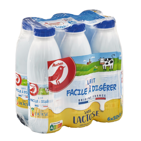  Lait Facile À Digérer Sans Lactose Auchan code EAN 3596710495856 