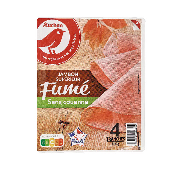  Jambon Supérieur Fumé Auchan code EAN 3596710496754 