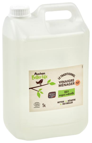  Le Traditionnel Vinaigre Ménager Auchan Better Life code EAN 3596710497409 
