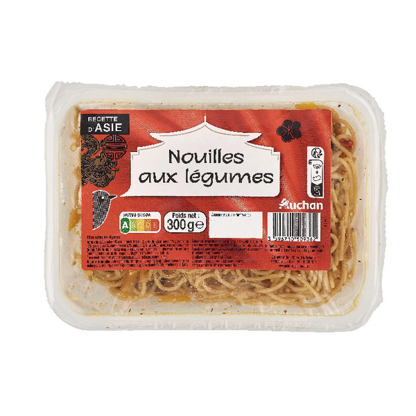  Nouilles Aux Légumes Auchan code EAN 3596710509362 