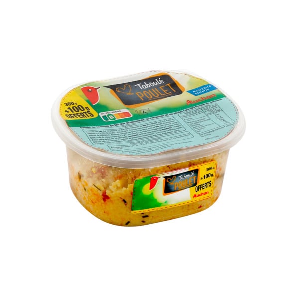  Taboulé Poulet Auchan code EAN 3596710510252 