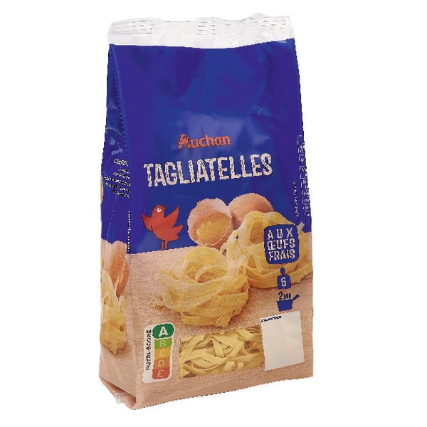  Tagliatelles Fraîches Auchan code EAN 3596710513789 