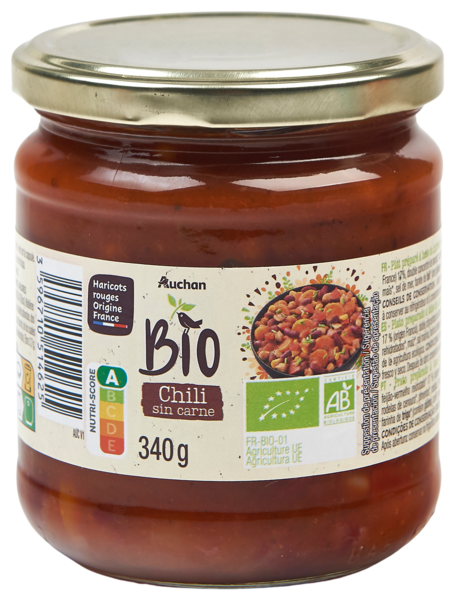 Chili Sin Carne Auchan Bio 3596710514625 