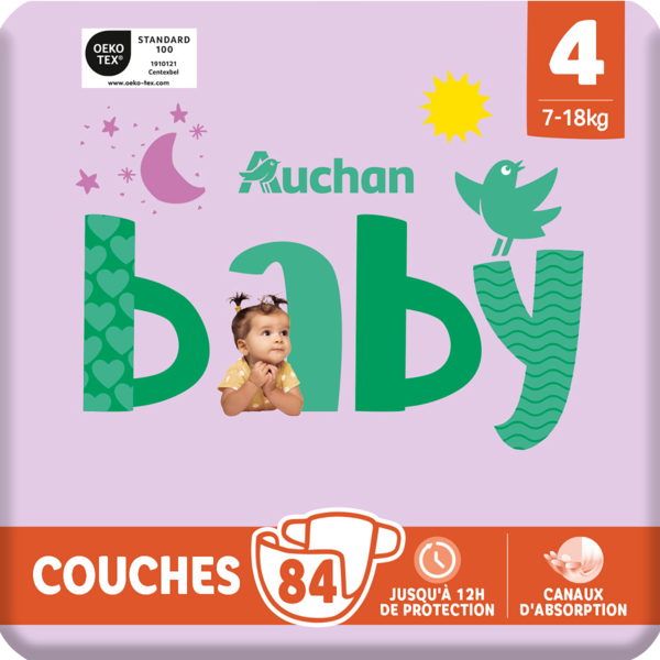  Couches Auchan Baby code EAN 3596710519231 