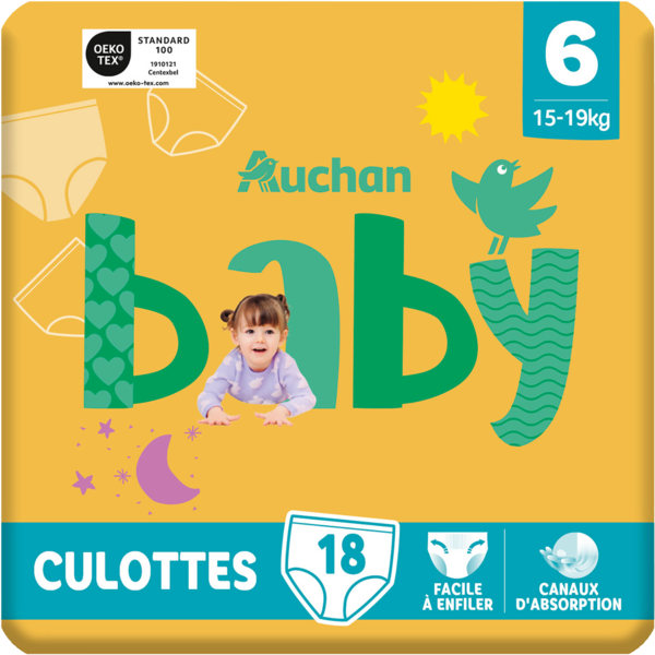 AUCHAN BABY Auchan Baby Culottes T6 code EAN 3596710519408 