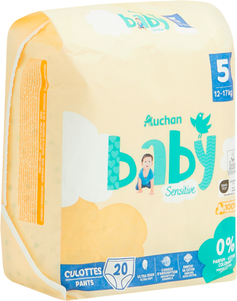  Culottes Sensitive Auchan Baby code EAN 3596710519446 