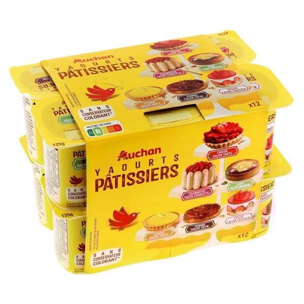  Yaourts Pâtissiers Auchan code EAN 3596710522934 