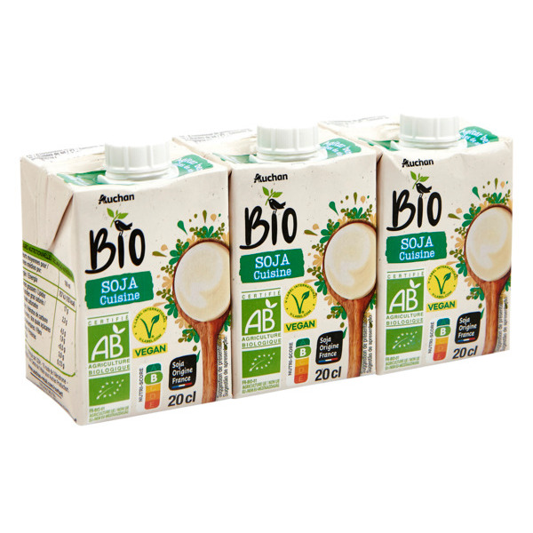  Soja Cuisine Auchan Bio code EAN 3596710523108 