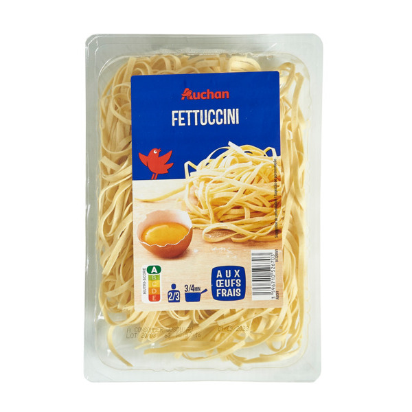  Fettuccini Fraîches Auchan code EAN 3596710526703 