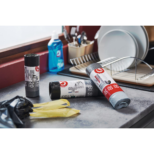  2 + 1 Offert Au Choix Sur La Gamme Des Sacs Poubelle Auchan code EAN 3596710528967 