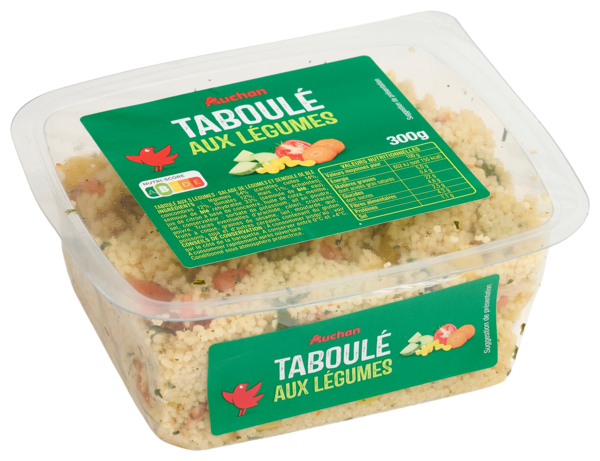 TABOULÉ AUX LÉGUMES AUCHAN