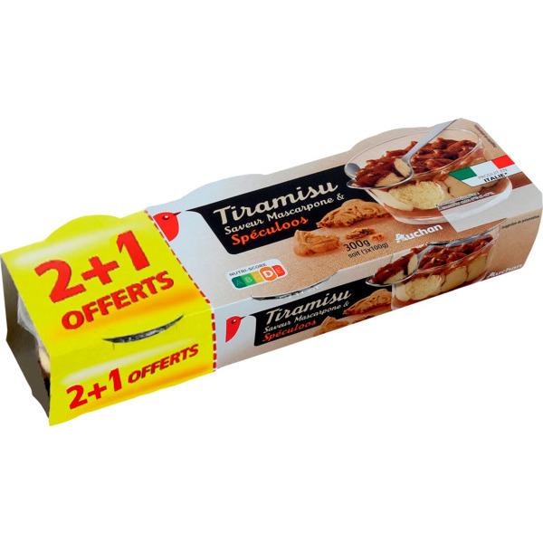  Tiramisu Spéculoos Auchan code EAN 3596710531820 