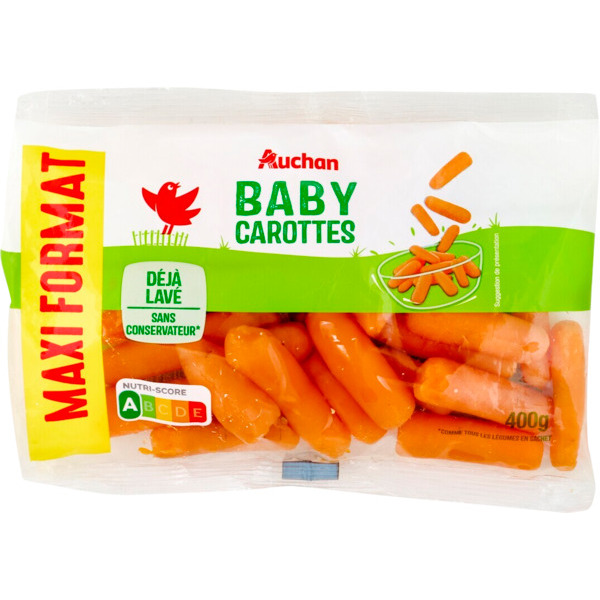  Baby Carottes Auchan  code EAN 3596710537365 