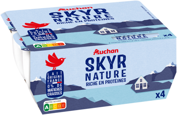  Skyr Nature Auchan code EAN 3596710538898 