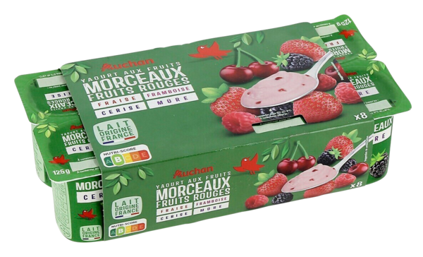  Yaourt Aux Fruits Avec Morceaux Auchan code EAN 3596710540549 