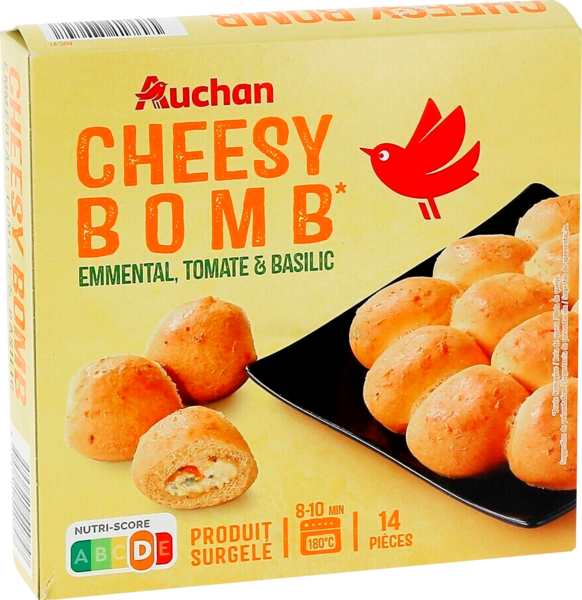  Cheesy Bomb Surgelés Auchan code EAN 3596710540747 