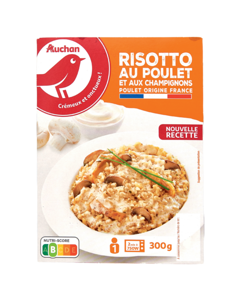  Risotto Au Poulet Et Aux Cèpes Auchan code EAN 3596710543649 
