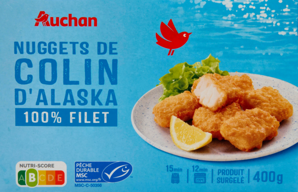 Nuggets De Colin D'Alaska 100% Filet Auchan