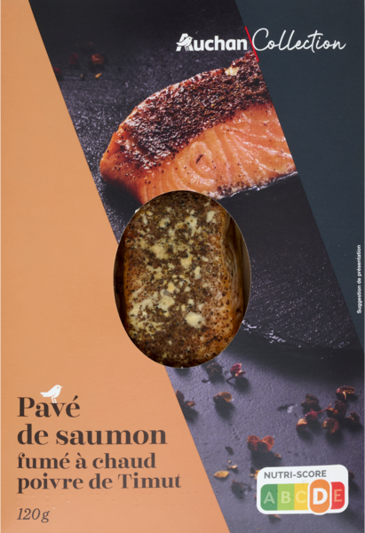  Pavé De Saumon Fumé À Chaud Poivre De Timut Auchan Collection code EAN 3596710552979 