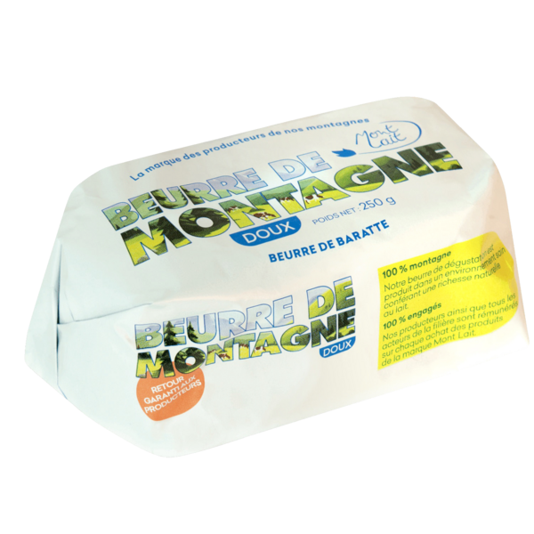 BEURRE DE BARATTE DOUX
MONT LAIT