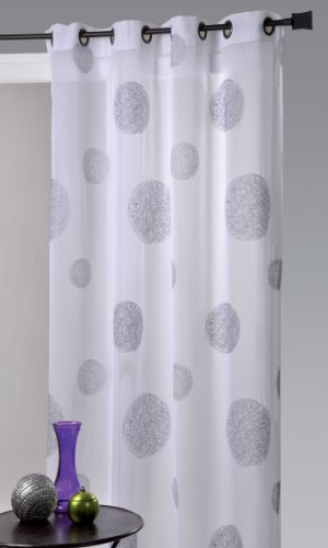 Hm69807746 blanc / gris voilage en étamine brod...