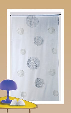 NATURIALES Vitrage 5 mondes - Blanc - 90x210cm