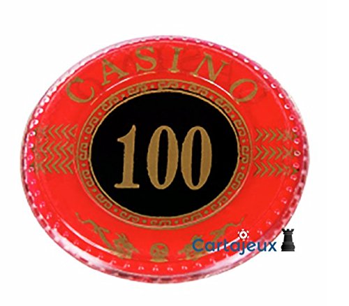 RECHARGE 10 JETONS CASINO ACRYLIQUE VALEUR 100