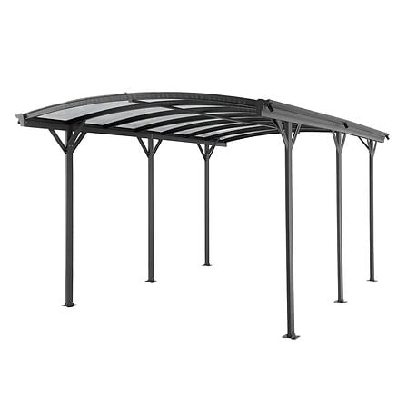 Carport aluminium toit arc Nora – 15 m²