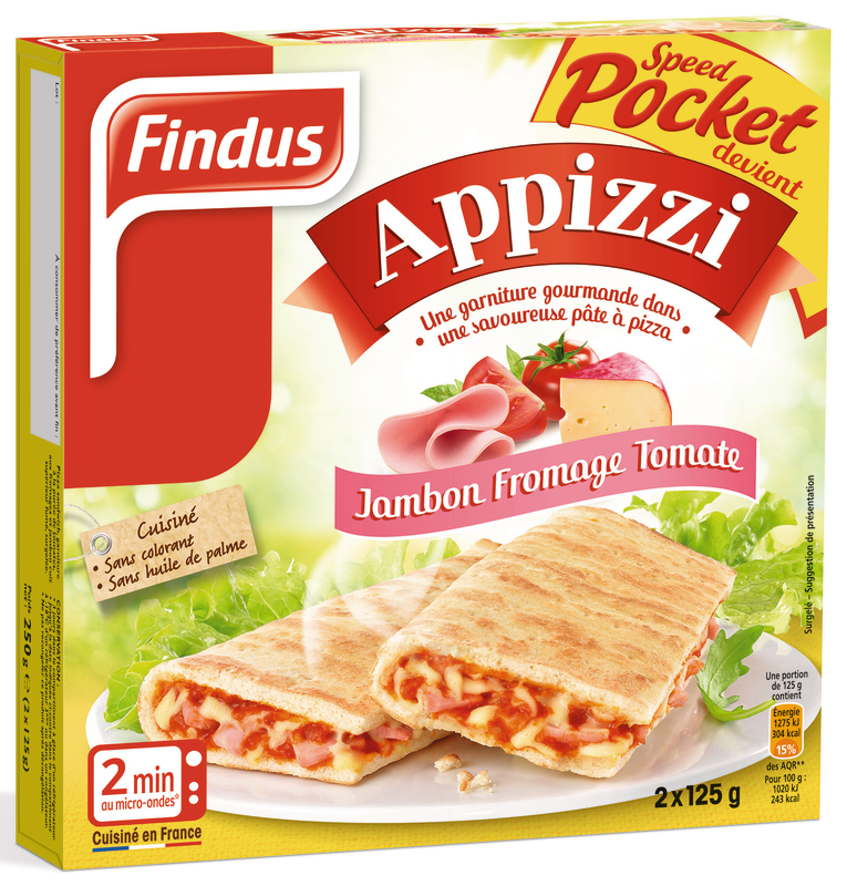 APPIZZI JAMBON FROMAGE FINDUS