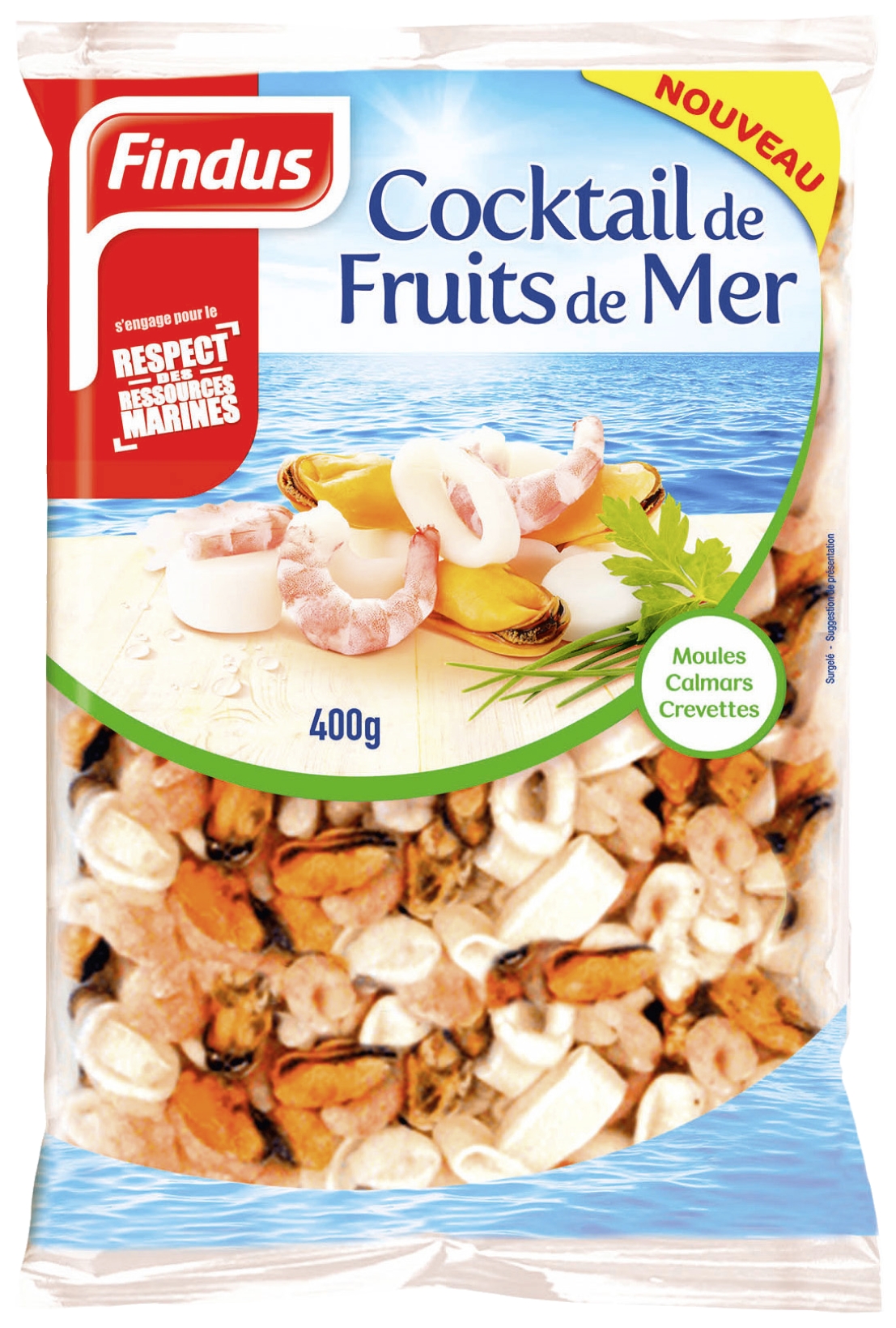 Cocktail de fruits de mer surgelé Findus