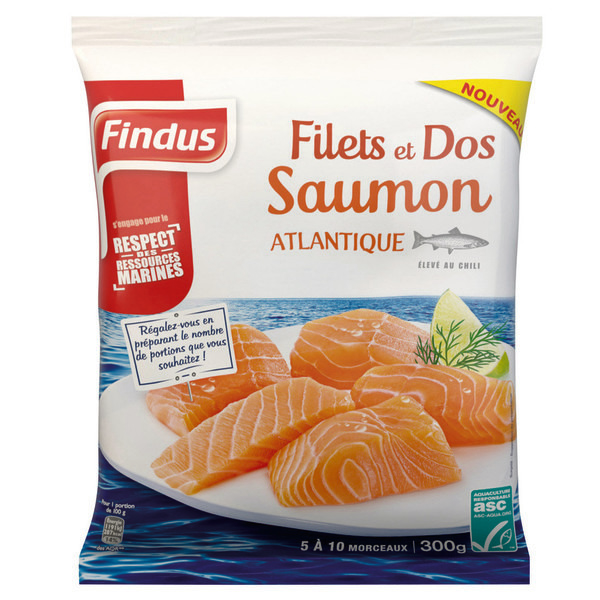 Filets et dos de saumon ASC surgelés