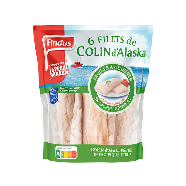 Filets de colin d'Alaska MSC surgelés