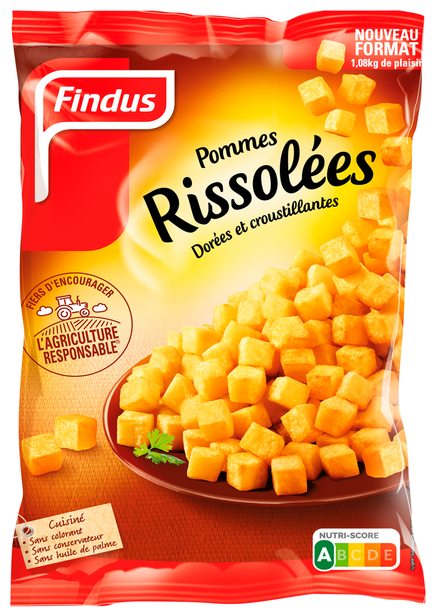 Pommes rissolées surgelées