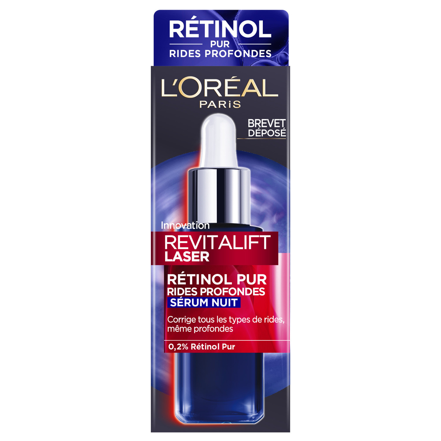 DERMO EXPERTISE Sérum visage nuit revitalift rides profondes L'OREAL code EAN 3600523971961 