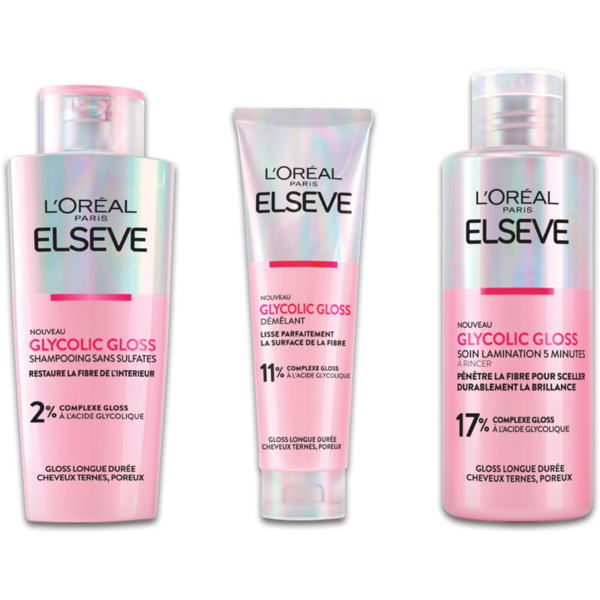 ELSEVE SHAMPOOING SANS SULFATES GLYCOLIC GLOSS
ELSEVE code EAN 3600524127954 