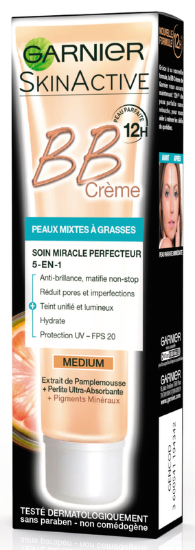 BB CRÈME PEAUX MIXTES À GRASSES MÉDIUM Garnier SkinActive 3600541194342 Garnier SkinActive BB CRÈME PEAUX MIXTES À GRASSES MÉDIUM Garnier SkinActive 3600541194342 Garnier SkinActive