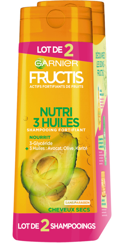 FRUCTIS SHAMPOOING NUTRI 3 HUILES FRUCTIS code EAN 3600541981744 