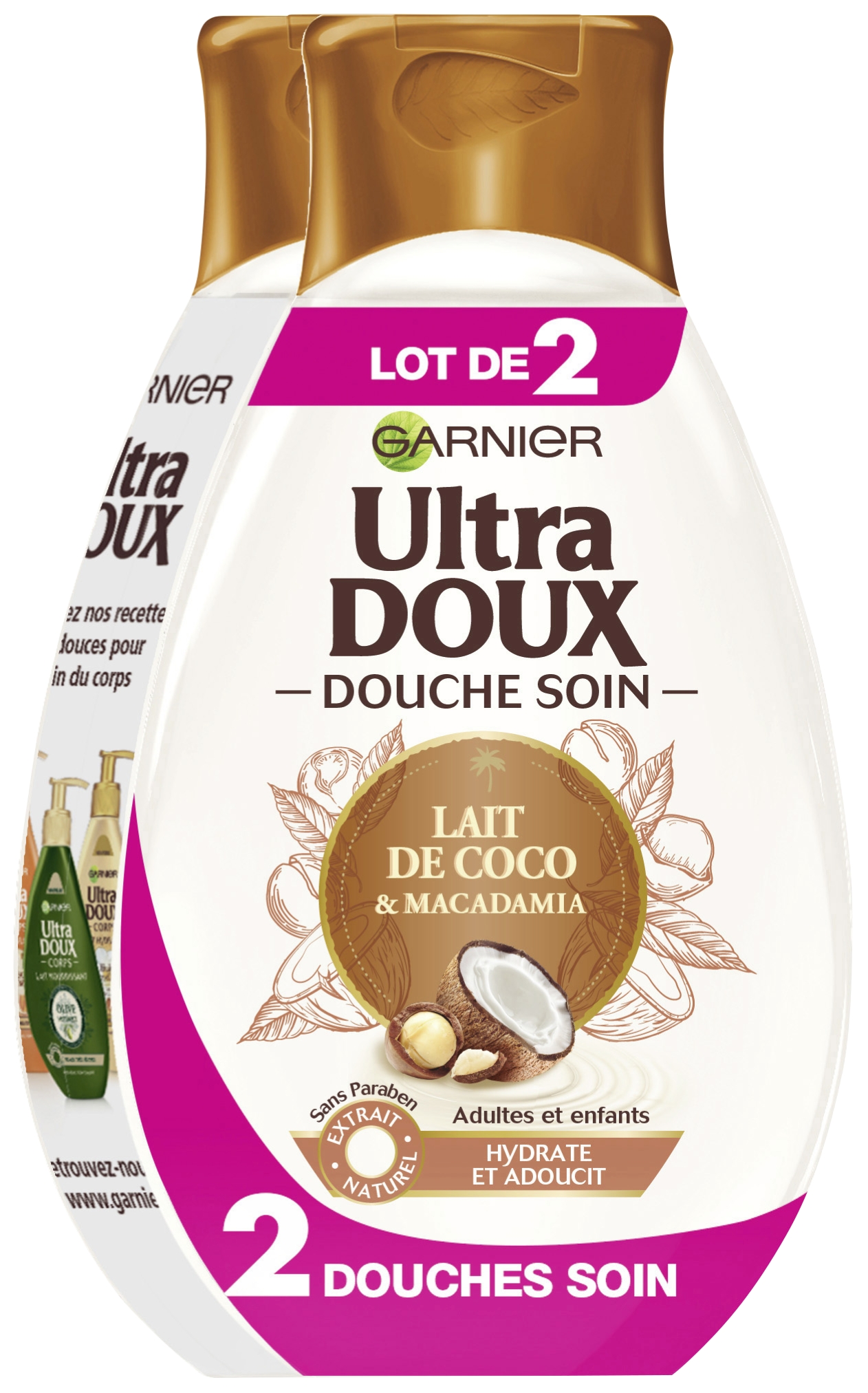 Douche soin lait de coco & macadamia Ultra Doux
