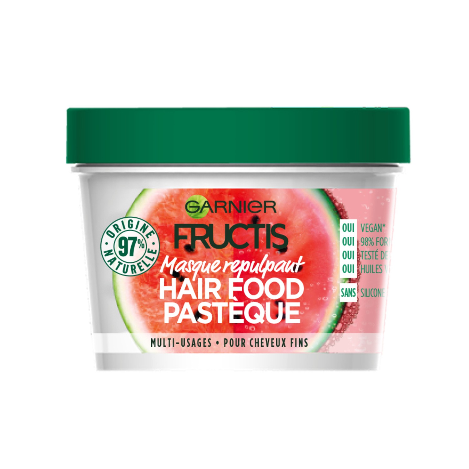 Masque capillaire fructis food repulpant à la p...